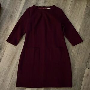 Biden jacquard dress. Plum color. Size 12.